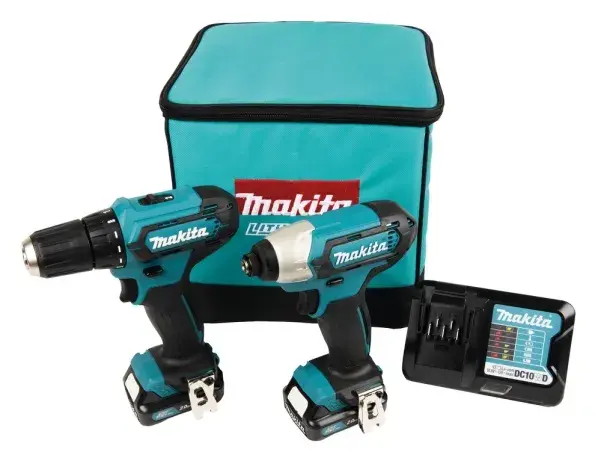Makita Makita CLX224A, Trådløs kombidrill, Trådløs skrutrekker, Sort, Grønn, 30 Nm, 450 RPM, 1700 RPM, 70 dB