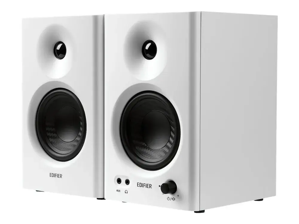 Edifier MR4 - Skjermhøyttalere - 42 watt (Total) - toveis - hvit