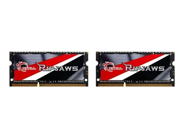 G.Skill Ripjaws F3-1600C9D-16GRSL - DDR3L - sett - 16 GB: 2 x 8 GB - SO DIMM 204-pin - 1600 MHz / PC3-12800 - CL9 - 1.35 V - ikke-bufret - ikke-ECC