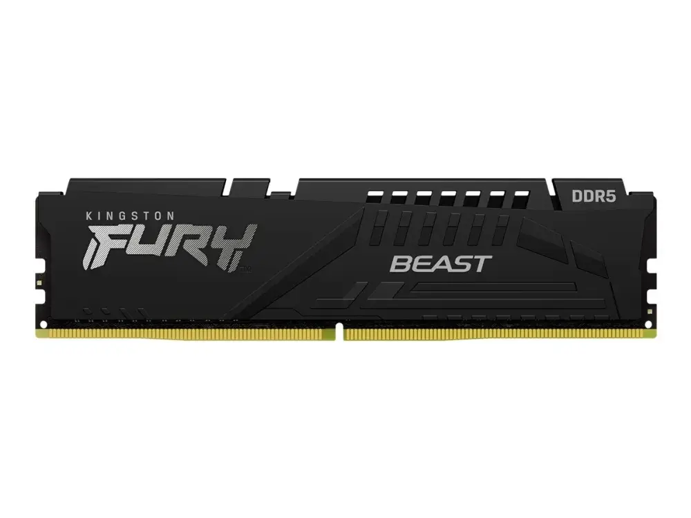 Kingston FURY Beast - DDR5 - sett - 128 GB: 2 x 64 GB - DIMM 288-pin - 2800 MHz / PC5-44800 - CL36 - 1.25 V - ikke-bufret - on-die ECC - svart