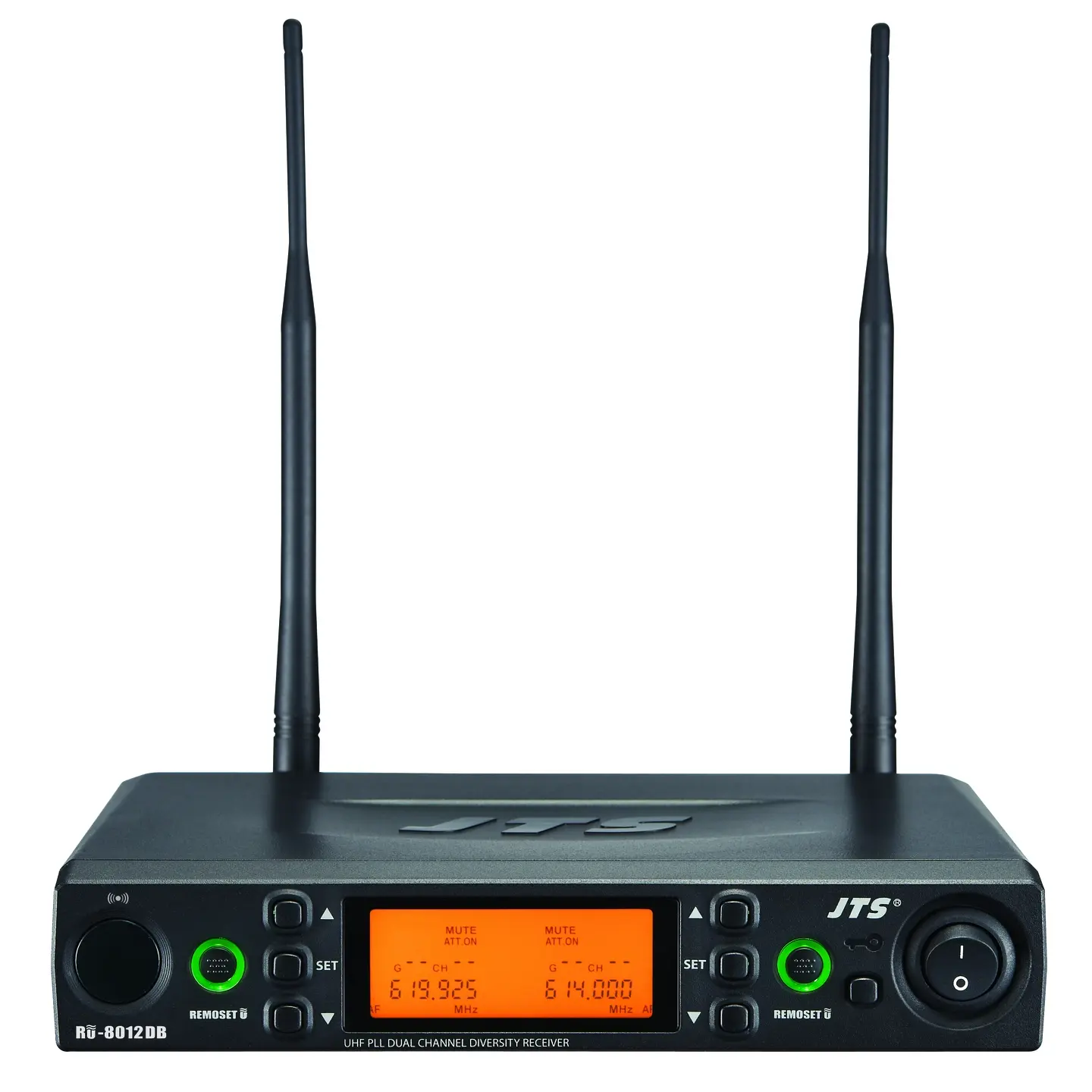 JTS JTS RU-8012DB Trådløs mottaker, dobbel 614-650MHz