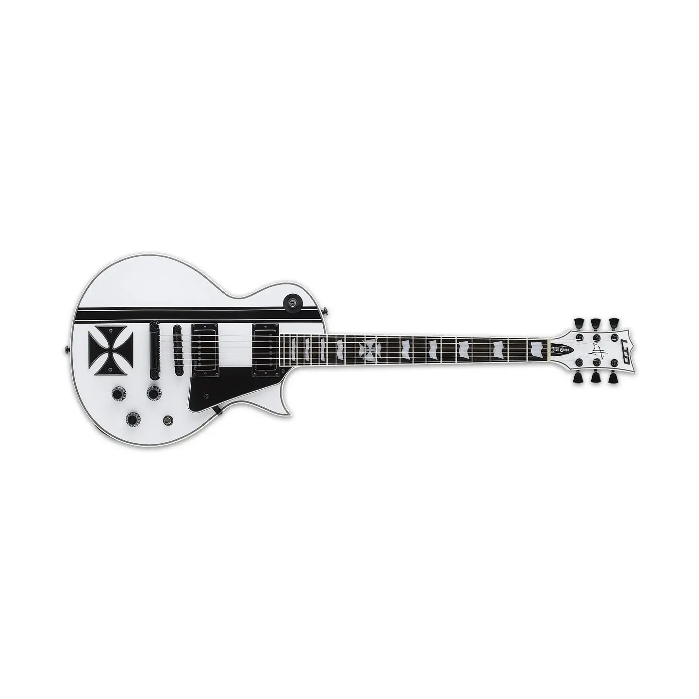 LTD LTD Iron Cross Snow White * James Hetfield Signature *Kunderetur