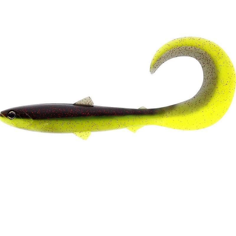 Westin Westin BullTeez Curltail 10cm 6g Black/Chartreuse 2pcs