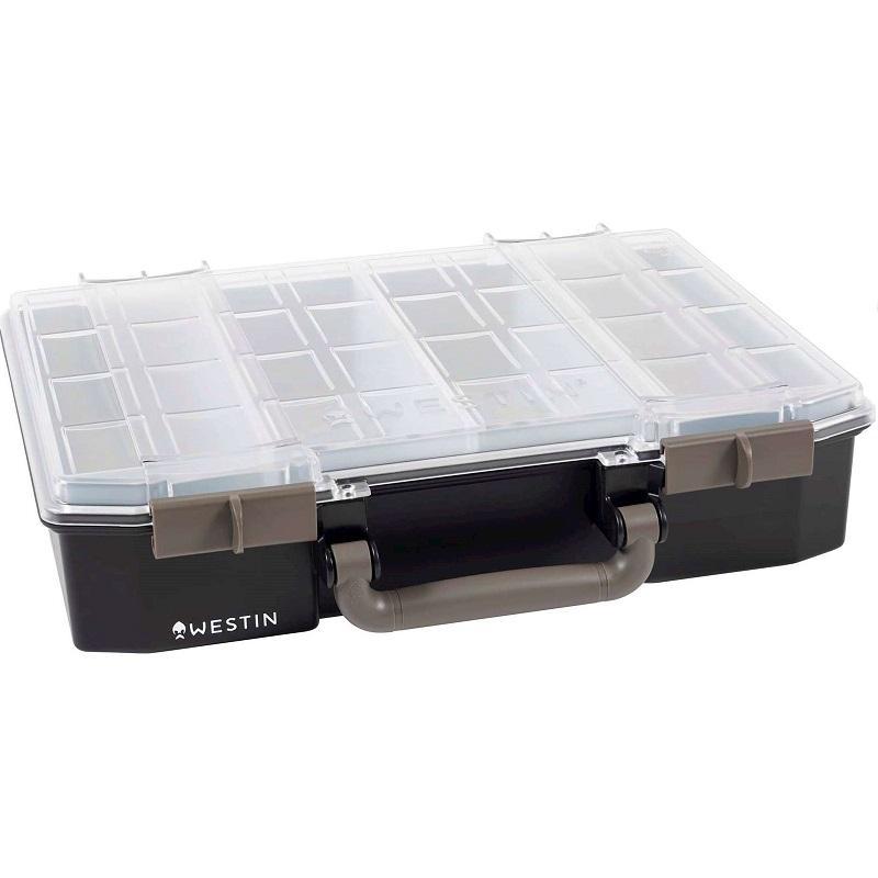 Westin Westin W6 Lure Vault 79x337x278 Incl. 4 inserts Black/Clear