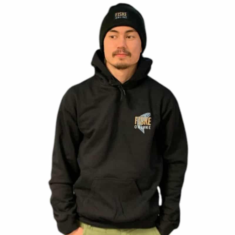 FiskeOnline Sportfishing Hoodie Size XXL Black