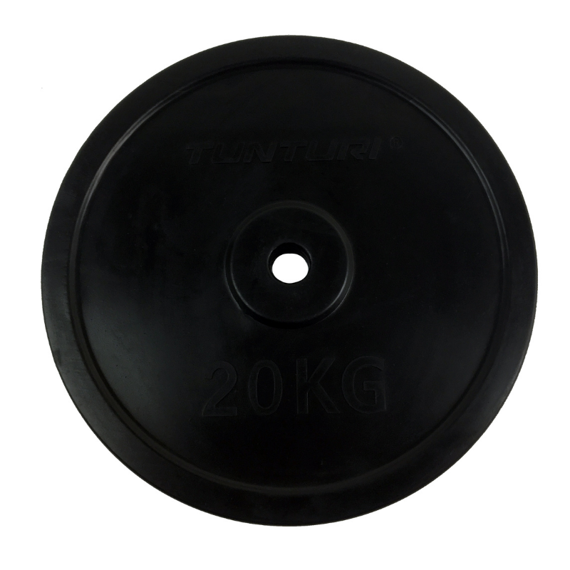 Tunturi Tunturi gummivektplate - 20 kg