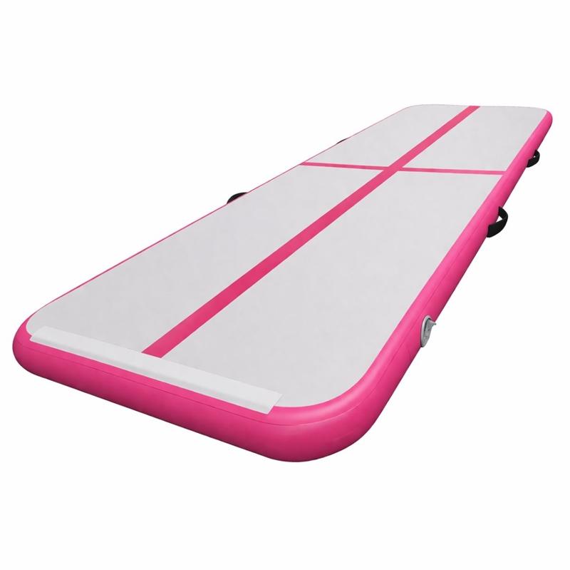 active sports gear ASG Airtrack - 400 x 100 x 10 cm - Rosa/Grå