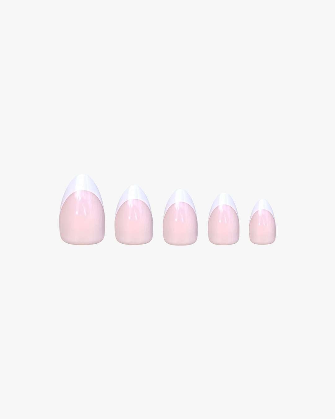 DUFFBEAUTY Instant Pro Press-On Nails Classic French 30 stk