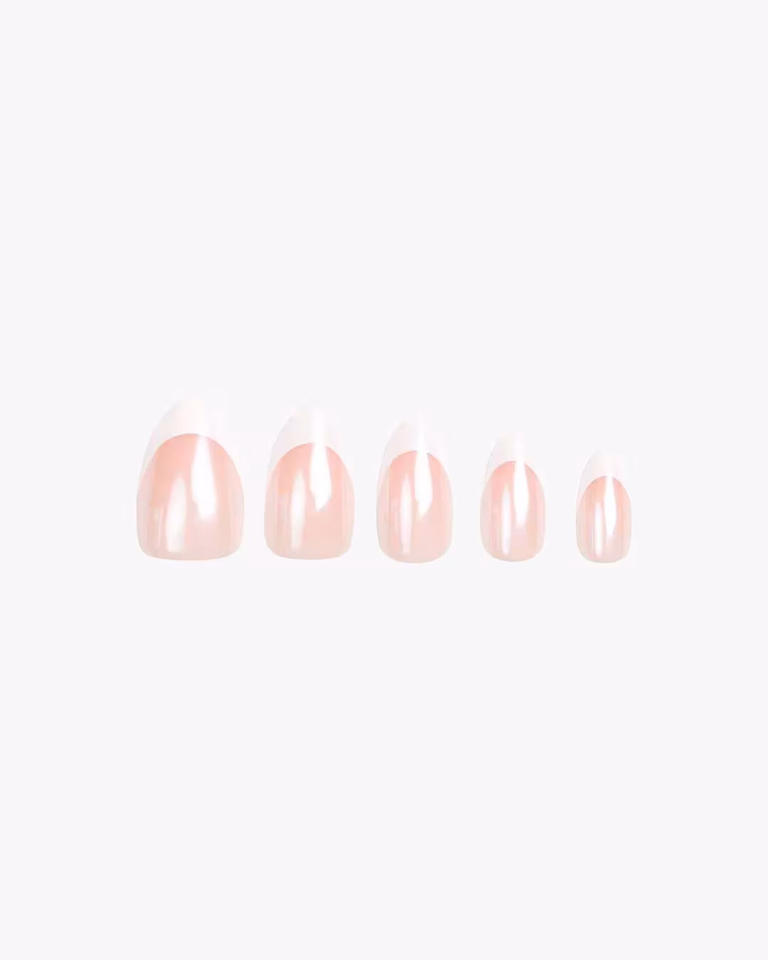 DUFFBEAUTY Reusable Press-On Nails French Glazed 30 stk