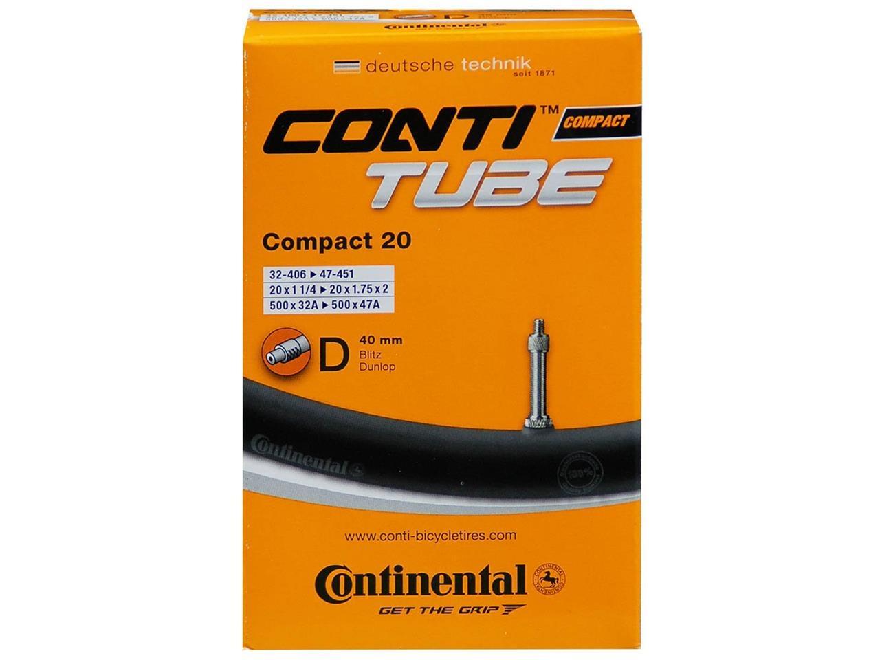 Continental Continental 20 " Slange 32/47-406/451 med 40mm dunlop ventil