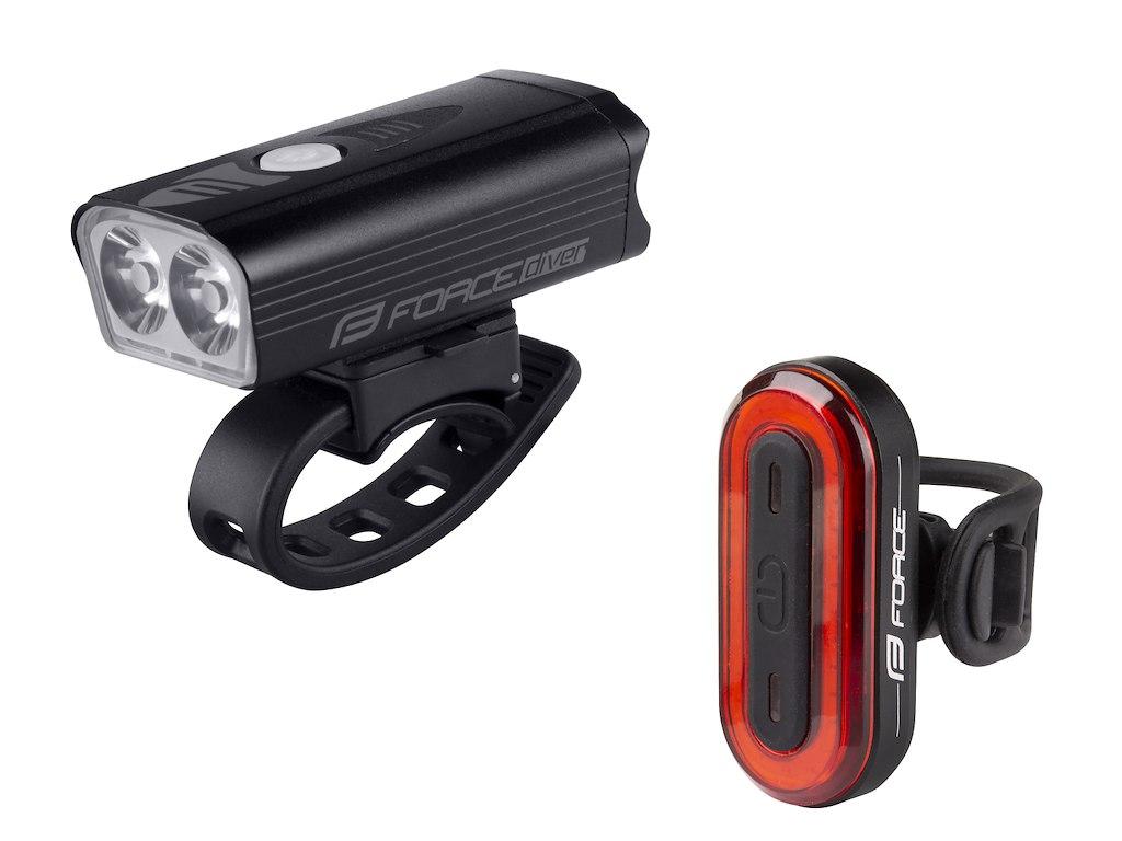 Force FORCE Diver Arc lyktesett USB-oppladbar 900/40 lumen