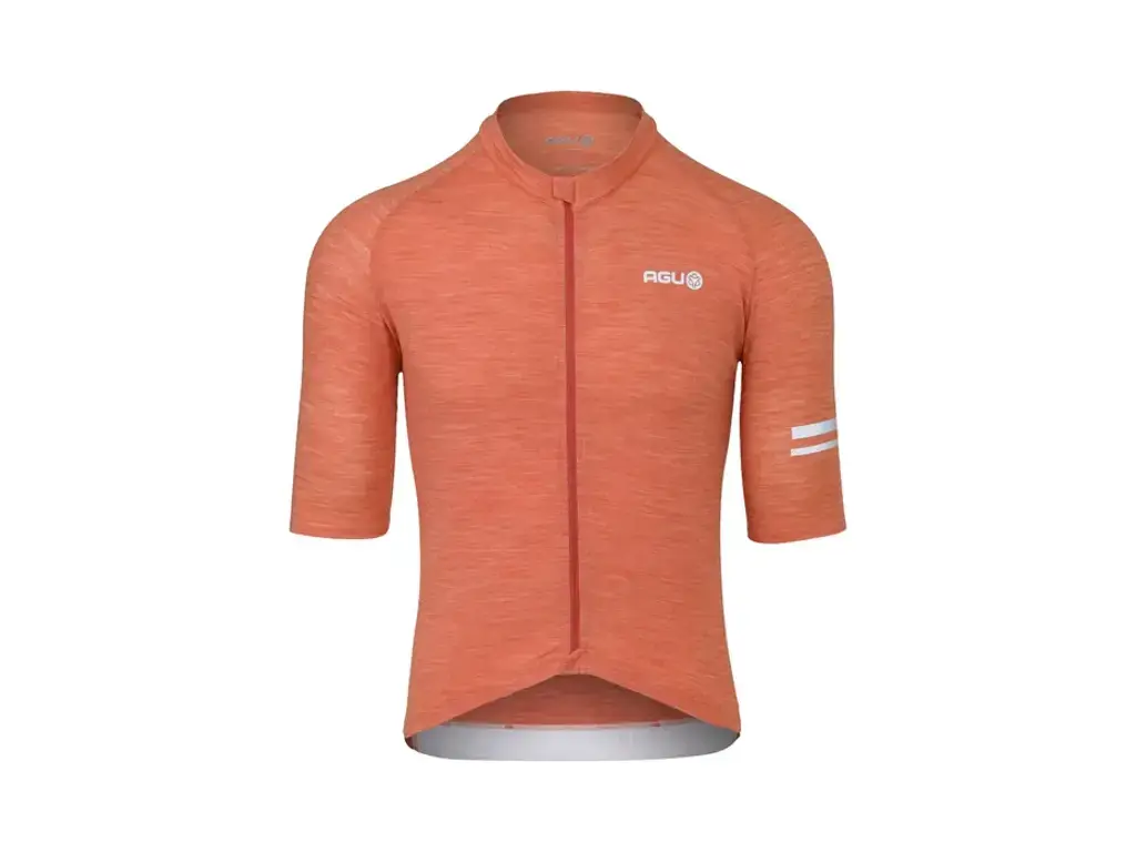 AGU AGU Merino Performance sykkeltrøye korte armer sunset orange herre