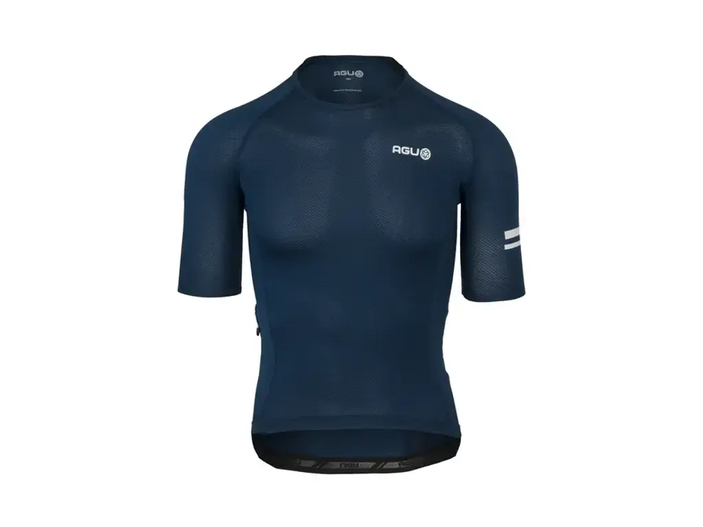 AGU AGU Circular Breakaway sykkeltrøye korte ermer denim blue herre