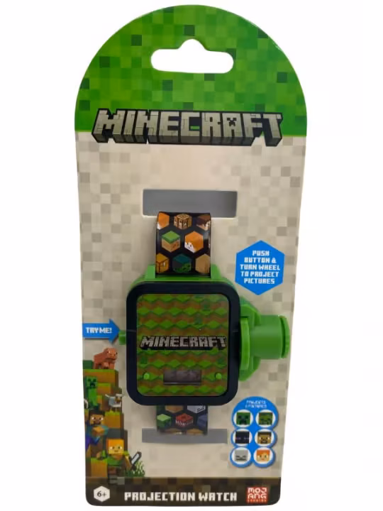 ACCUTIME Projektor Klokke LCD Minecraft