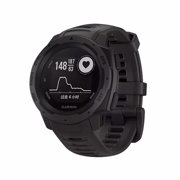 Silikonarmbånd for Garmin Instinct/Esports/Tide/Solar Black