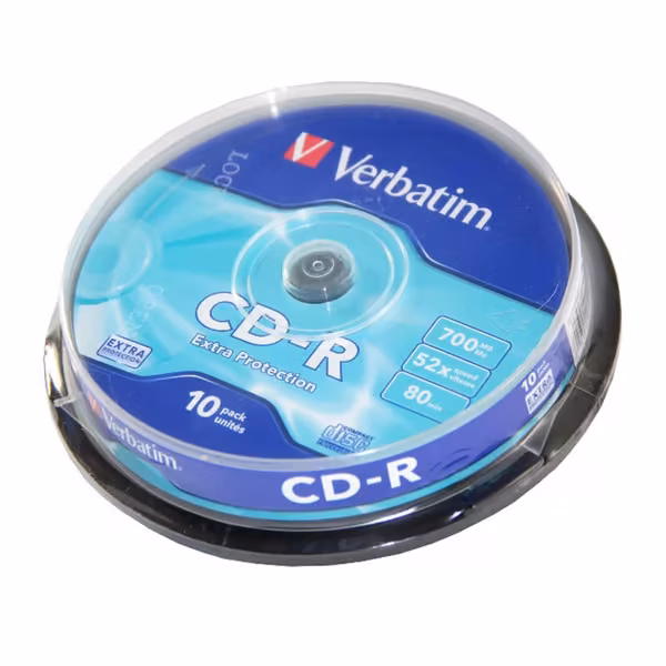 VERBATIM CD-R 52x 700MB 10-paks Spindel