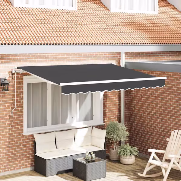 vidaXL vidaXL Innvendbar Markise Antrasitt 300 x 200 cm Polyester, Aluminium