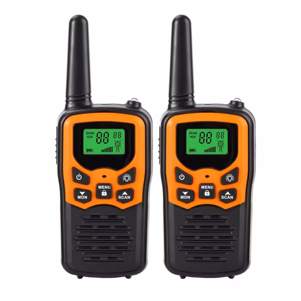 Langtrekkende Walkie Talkie for Voksne med 22 FRS-kanaler, Familie