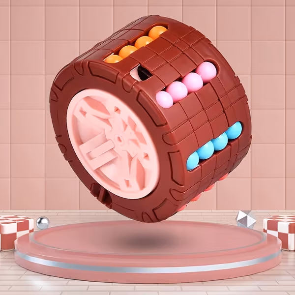 CL 2025 Nye Stress Relief Leker for Voksne og Barn: Hamburger, Magic Bean, Rubiks kube, Fingerspinner, Magic Bean Leke