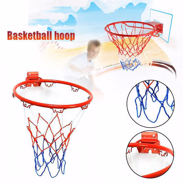 Hengende basketballkurv for barn, innendørs og utendørs, diameter 2