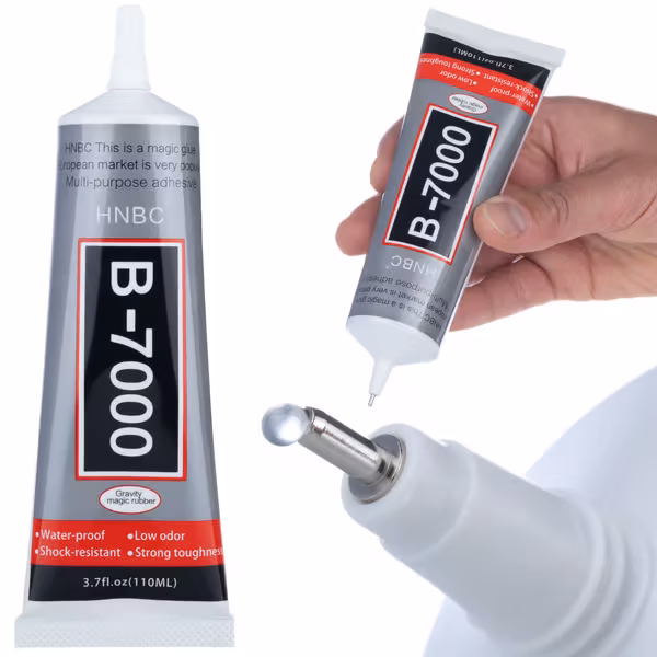 Rosfix Universallim B-7000 110Ml - Presis Applikator | Sterk og Fleksibel Limfuge | for Elektronikk, Plast, Tre, Glass