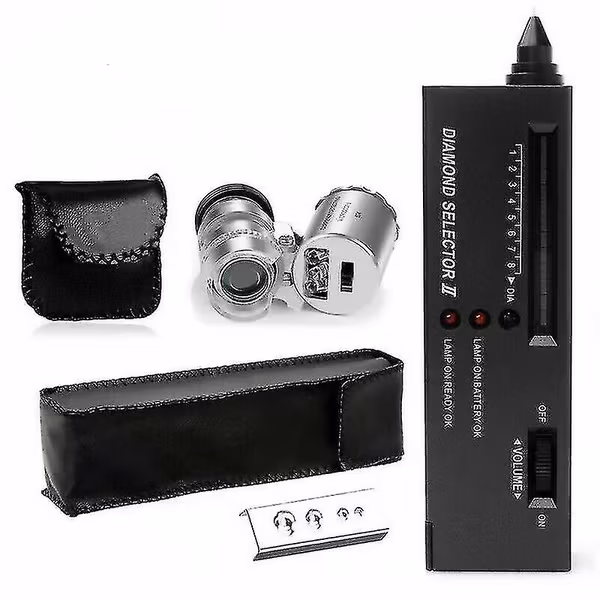 Gull Sølv Diamant Edelstener Velger Testing Digital Elektronisk Tester Kit-B2
