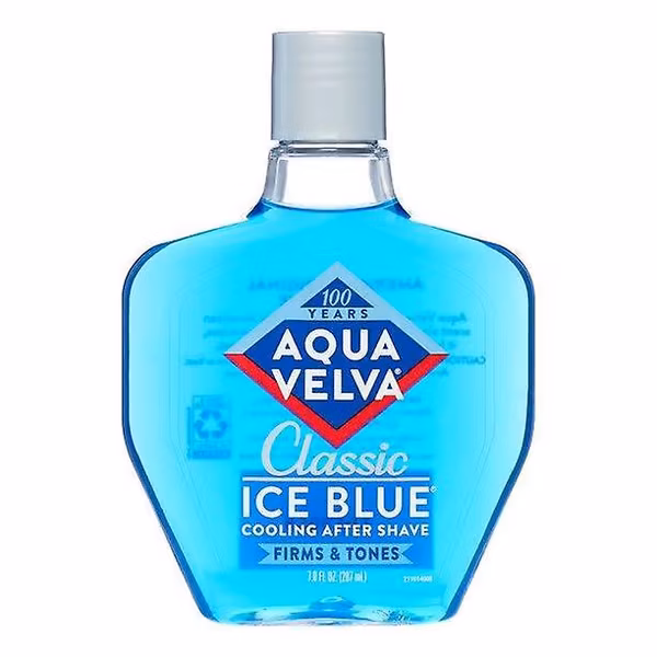 Aqua Velva After Shave, Klassisk Ice Blue Duft Som Kjøler, Strammer Opp Og Toner Huden, 207 ml Flaske
