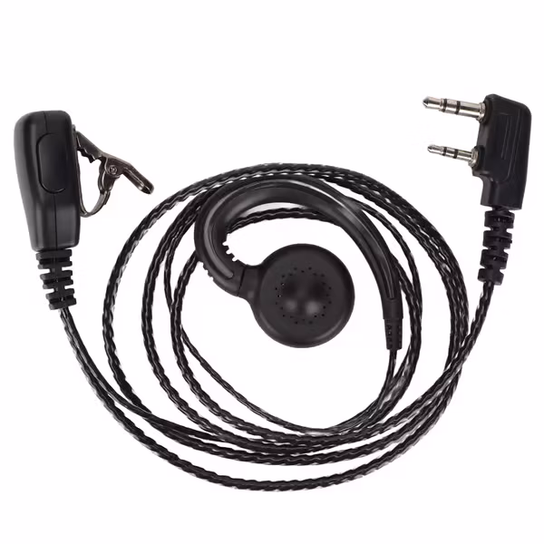 2-veis radio ørekrok ørepropp G-formet klips øre Walkie Talkie hodetelefon for Baofeng for Kenwood for Wouxun for TYT