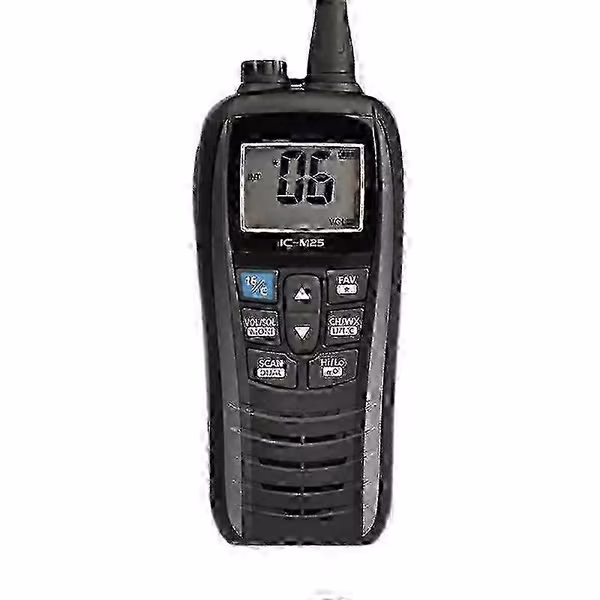 Curated Picks [LCS]Ic-m25 Vhf Marine Radio Vanntett Transceiver Flyter i Vann,-svart-