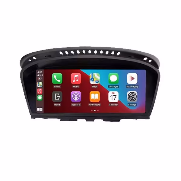 8,8-tommers trådløs CarPlay Android Auto bilmultimediaspiller kompatibel med 3 5-serie E60 E61 E90 E92 navigasjonsbil - WELLNGS
