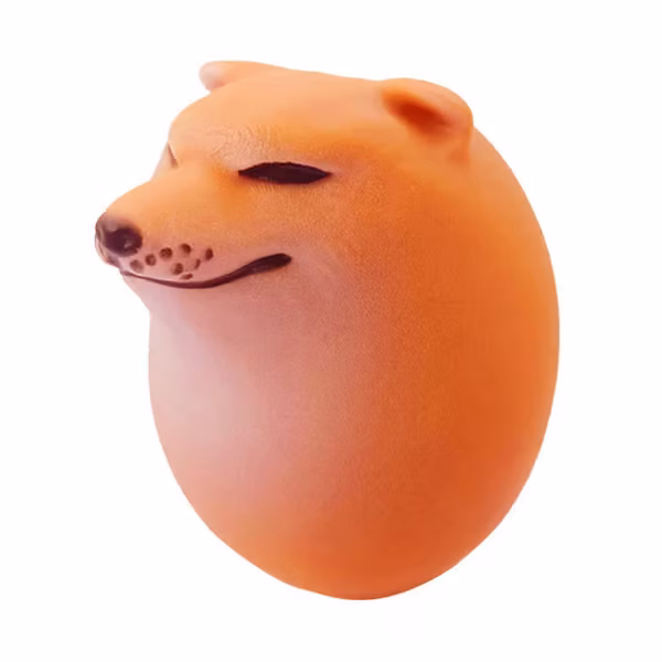 Hundeegg Squishy Leke, Sakte Stigende Duftende Stressball, Søt Hunde Fidget Leke for Barn og Voksne