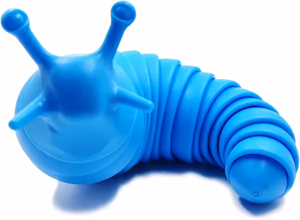Leke Avslappende Stressleke Blå, Leke, Jumbo Snegler Vennlig Avslappende Snegle Stress Relief Sensoriske Leker Fingertupp Leker for Barn Voksne Gave