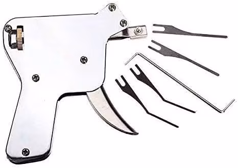 Låsplukkerverktøy for låsesmeder (låsplukkepistol)