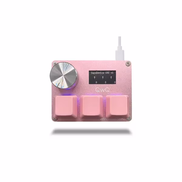 REMAKE SayoDevice OSU O3C Raskt Inntrykk Hall Brytere Magnetiske Lineære Brytere Tastatur med Hjul og Skjerm Kopier Lim Inn Snarvei Makro Hotswap M...