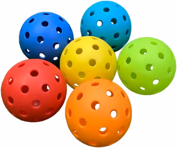 Innebandy & Hockeyball, Pickleball, Sett med 6, Spill + Treningsball, 40 Hull