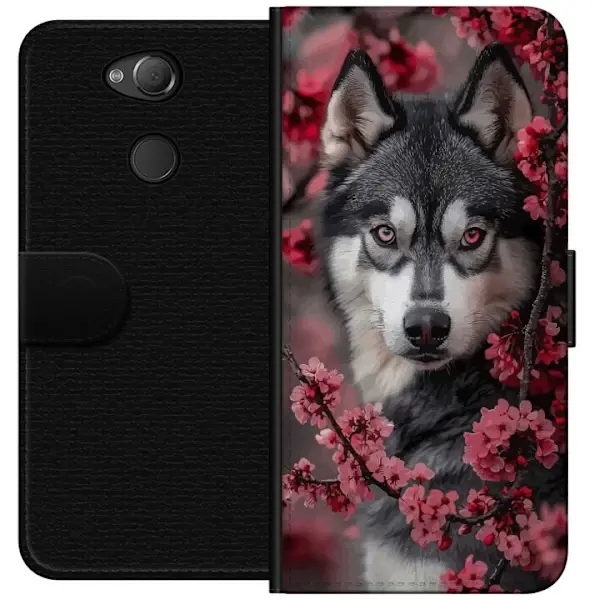 Sony Kompatibelt Lommeboketui til Sony Xperia XA2 Ulve Røde Øyne Dyr Ulv Mystisk