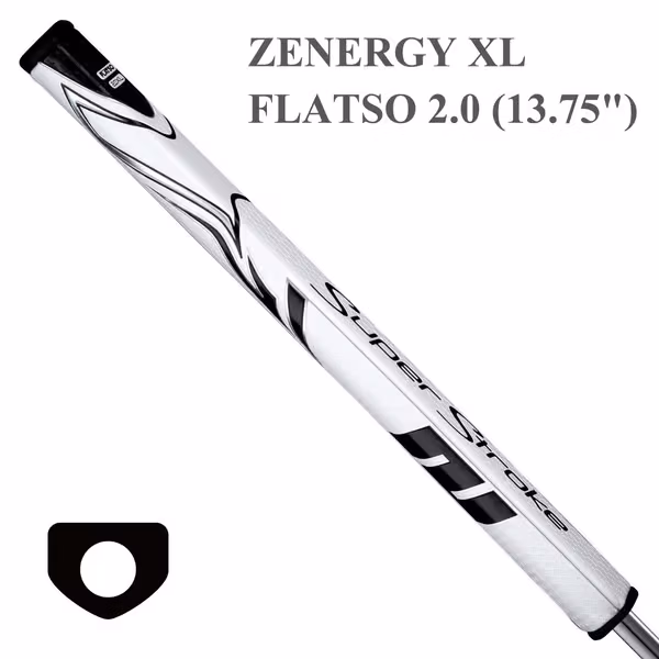 SuperStroke Golf Zenergy Flatso 13" 2.0 Grips Hvit/Svart
