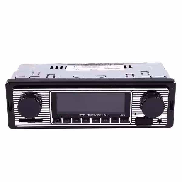 Bluetooth Vintage Bilradio MP3-spiller Stereo USB Aux Klassisk Bil Stereo Audio