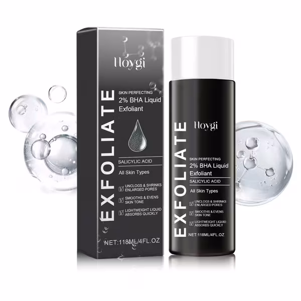 Flytende eksfoliering for hud som er utsatt for store porer, rynker, fine linjer og hudormer