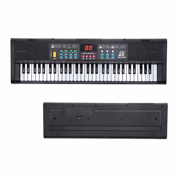 Keyboard Piano Instrument 61 Tangenter Elektrisk Digital Multifunksjonell med Mikrofon MQ6186