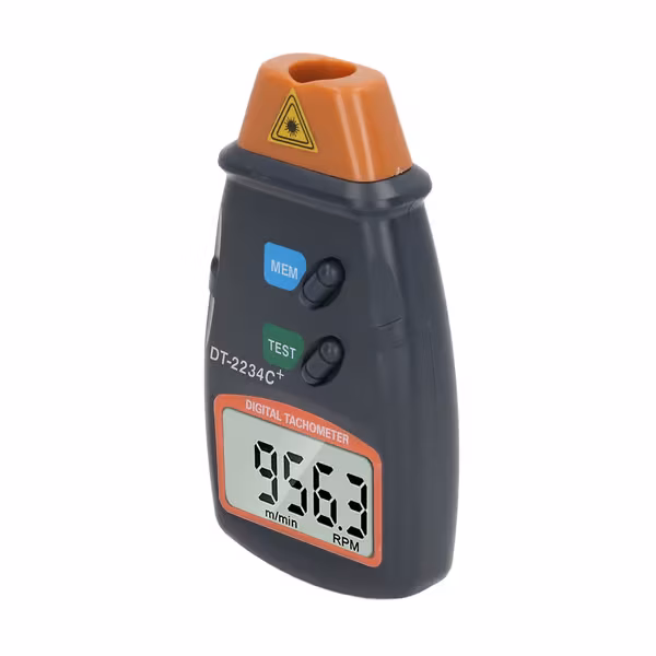 Digitalt takometer laserfoto kontaktløs takometermåler måleverktøy for dreiebenk RPM