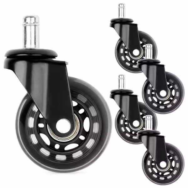 IKEA lenestol hjul gummi 6,3 cm / 11 mm 5 stk.