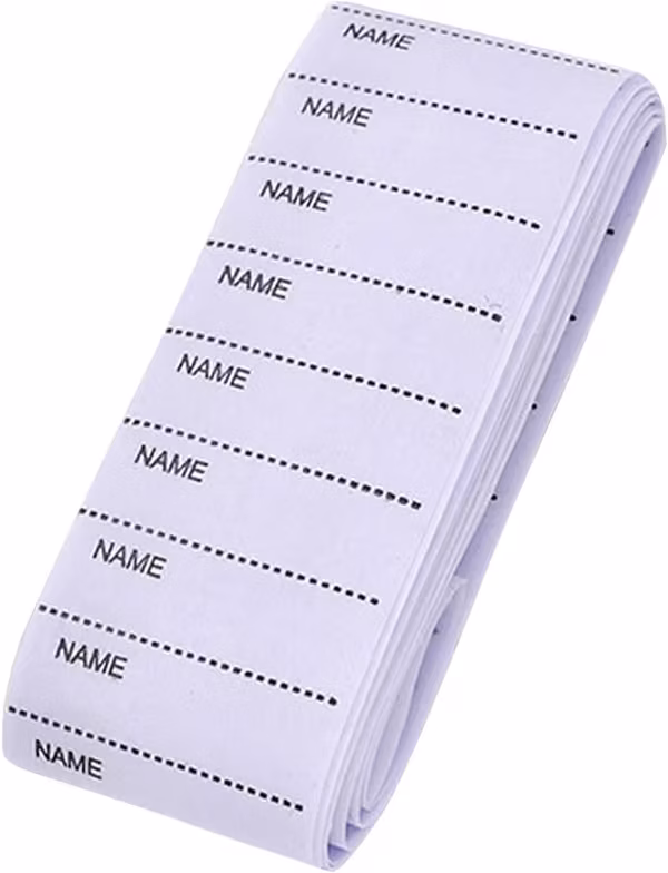 #200 stoffetiketter, skoleetiketter, navneetiketter, personlige etiketter
