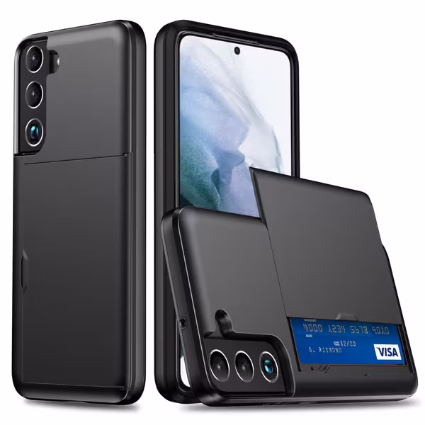 Samsung S22 Armor-deksel med kortholder svart