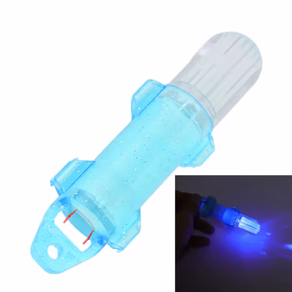 Undervanns lokke lampe fisk tiltrekkende indikator LED fiske agn lys for fiskeverktøy blått lys