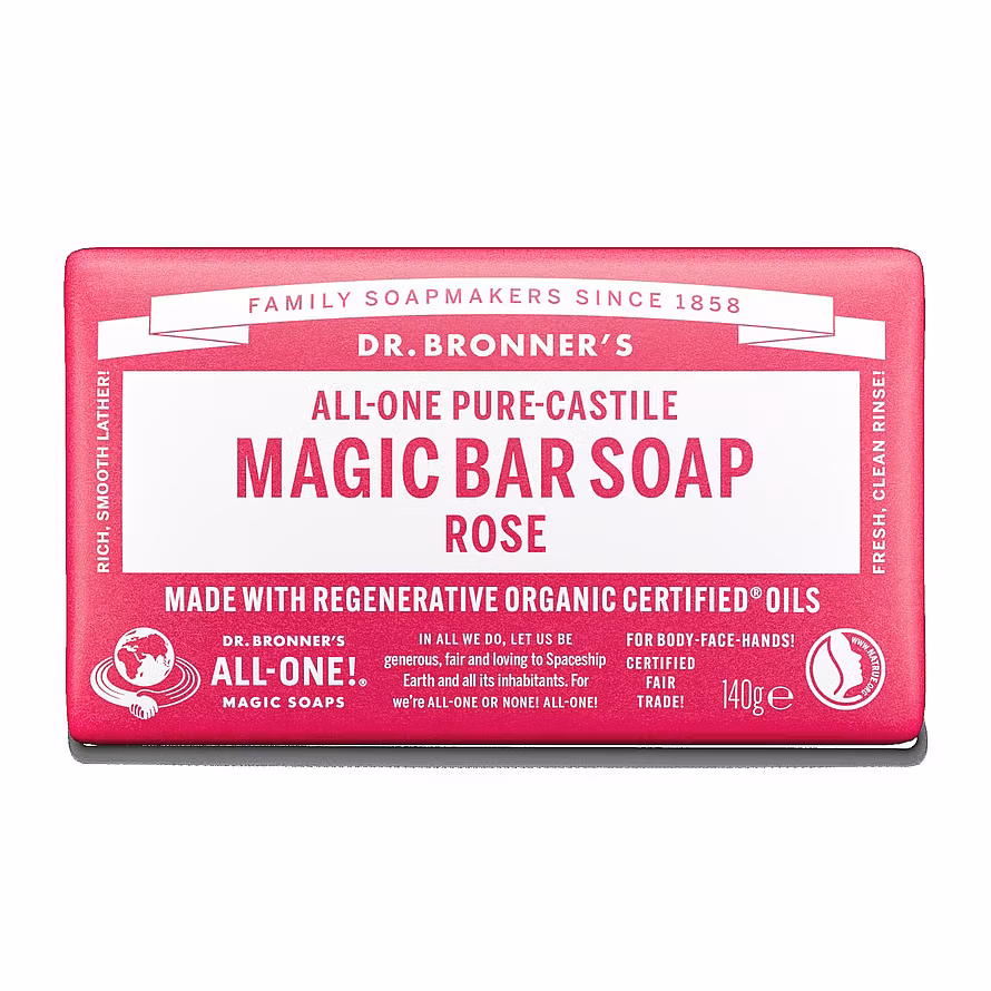 Dr. Bronner's Bar Soap Rose