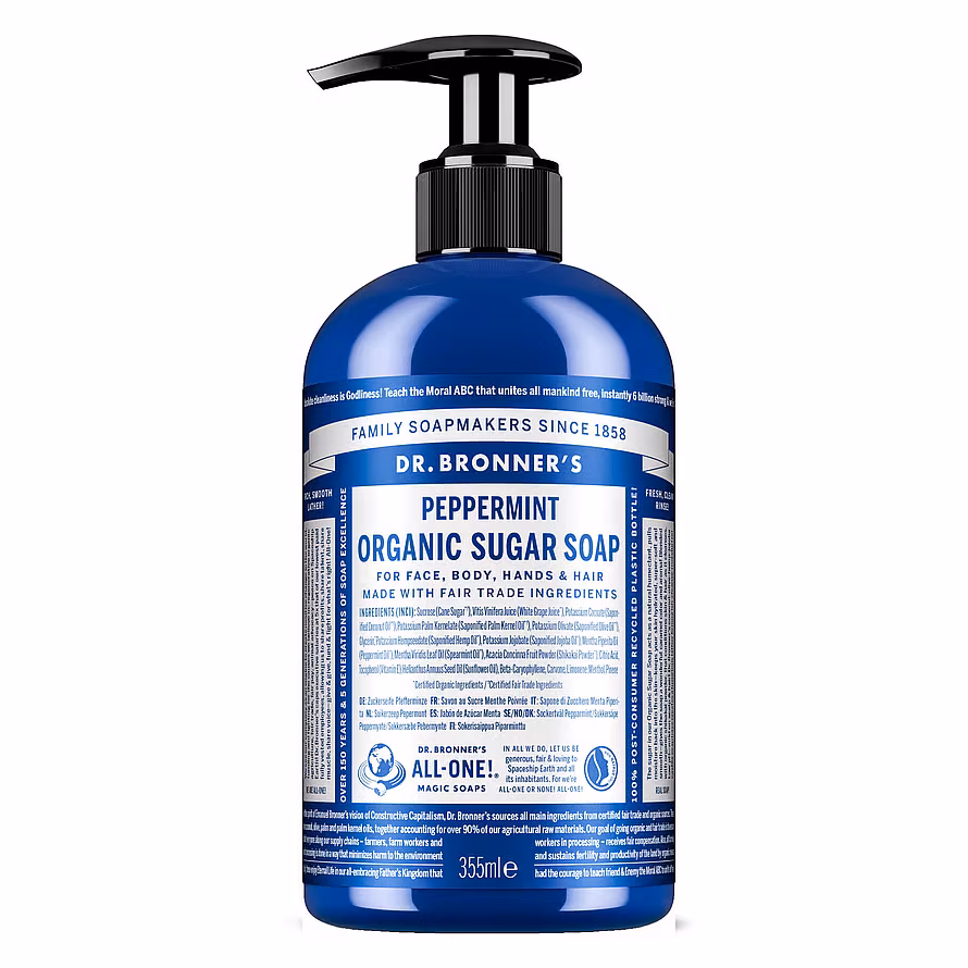 Dr. Bronner's Peppermint Organic Sugar Soap 355 ml