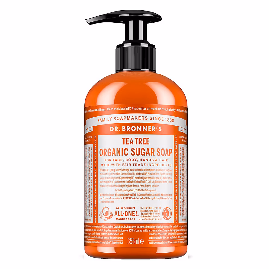 Dr. Bronner's Tea Tree Organic Sugar Soap 355 ml