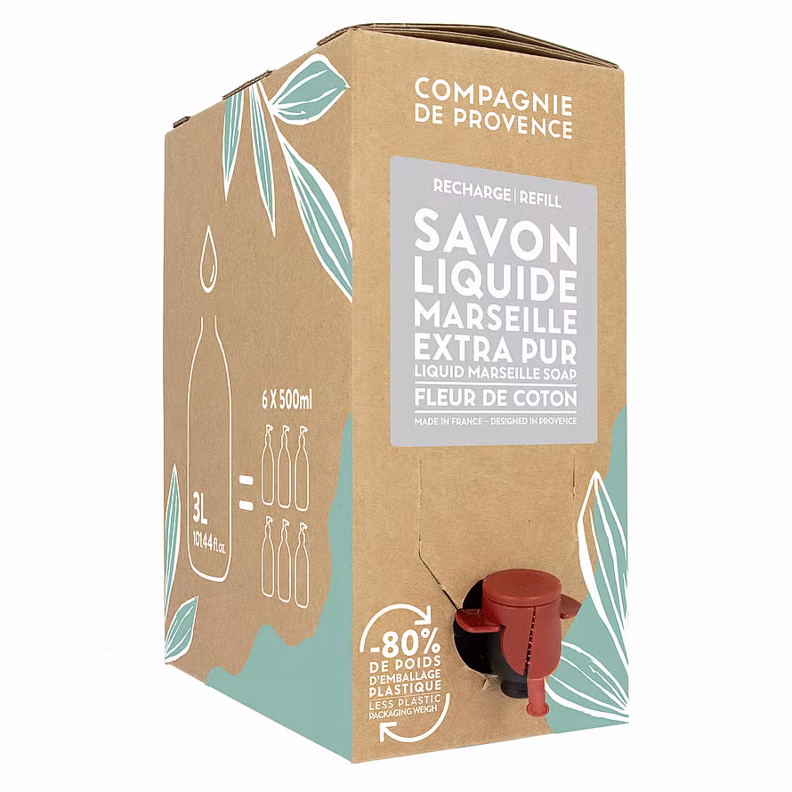 Compagnie De Provence Liquid Marseille Soap Cotton Flower 3000 ml