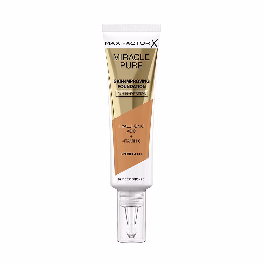 Max Factor Miracle Pure Skin-Improving Foundation 82 Deep Bronze